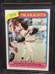 1980 Topps 1979 Highlights Willie McCovey