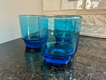 Blue Glass Short Glasses