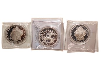 Trio Of Tribute Dollars By Third-Party Private Mints (Copy)