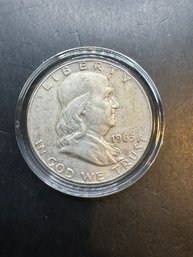 1963-D Silver Benjamin Franklin Half Dollar