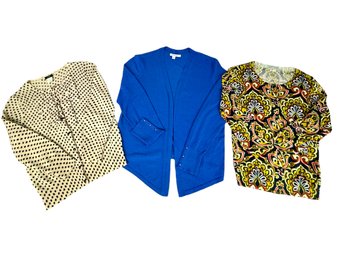 Trio Of Gorgeous Cardigans (J Crew & Chico) - Size Small