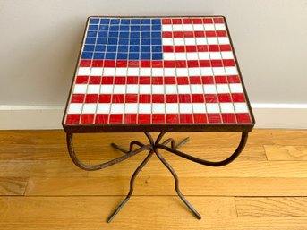 Artisan Made Flag  Decorated Tiled Small Table