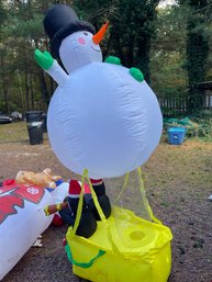 TESTED WORKING- LARGE Christmas Snowman Inflatable