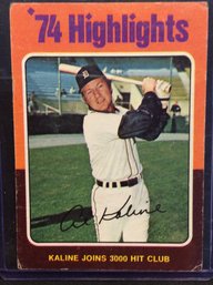 1975 Topps Highlights Al Kaline - K