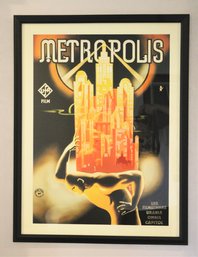 Metropolis Print From Kunossy Budapest UFA Film In Black Frame With Cream Matting