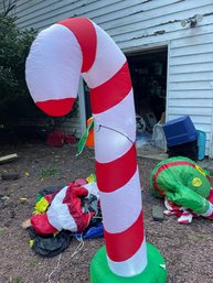 TESTED WORKING- LARGE Christmas Candy Cane Inflatable