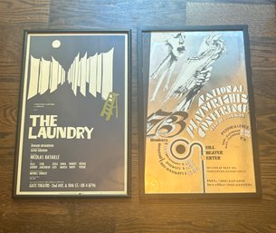 Pair Of Framed Off Broadway Posters