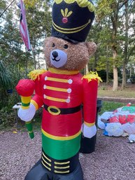 TESTED WORKING- LARGE Christmas Bear Nutcracker Inflatable