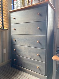 A Blue Country Styled Maple Dresser - EG Furniture*