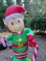TESTED WORKING- LARGE Christmas Bear Elf Inflatable