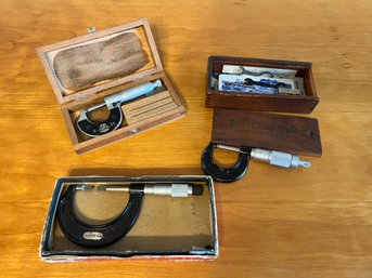 Group Of (3) Micrometer Tools By Brown & Sharpe, Etalon & Starrett