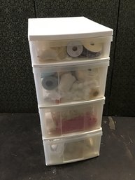 Storage Organizer Drawers With Crafting Supplies