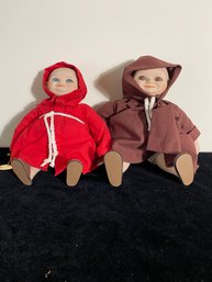 Goebel Cardinal Tuck & Monk Friar Tuck Dolls