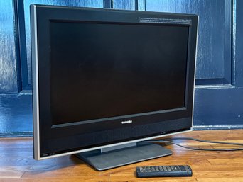 A Toshiba 32 Inch Flat Screen TV