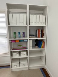 White Bookshelves