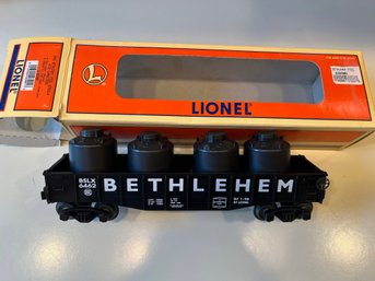 Lionel Bethlehem Steel Gondola With Canisters