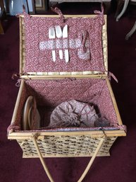 Picnic Basket And Accessories