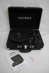 Victrola Solid Black Bluetooth Turntable - Model VSC-550BT