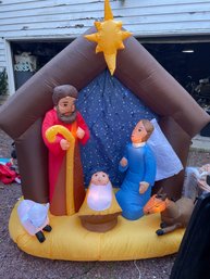 TESTED WORKING- Christmas Nativity Scene Inflatable 2