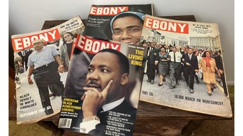 Four Historic Issues Of Ebony Magazine 1965-1986