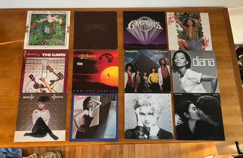 Group Of Vinyl Records Including Madonna, John Lennon, Diana Ross & More!