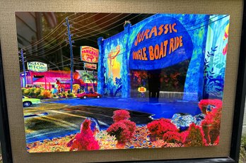 Very Cool!  Pigeon Forge Jurassic Jungle Boat Ride Neon Art