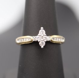 Brand New 10k Yellow Gold 1/4 CTTW Diamond Engagement Ring