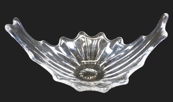 Vintage Mid Century Cofrac Art Verrier France Freeform Crystal Centerpiece