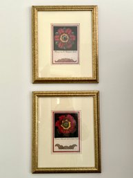 Pair Italian Reproduction Decorative Wall Prints