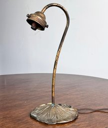 An Art Nouveau Bronze Accent Lamp