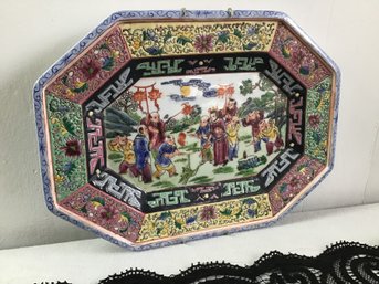 Asian Painted Serving Platter
