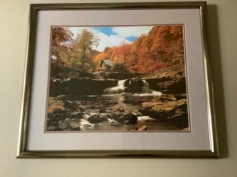 Beautiful Foliage Water Falls Print