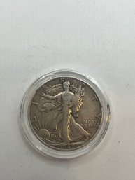 1942-D Walking Liberty Silver Half Dollar