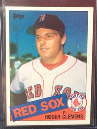 1985 Topps Roger Clemens Rookie Card - M