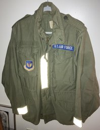 Vietnam War Era United States Army Air Force Cold Weather Field Coat With Patches