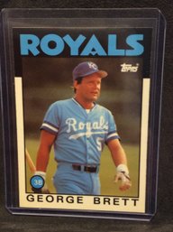 1986 Topps Tiffany George Brett
