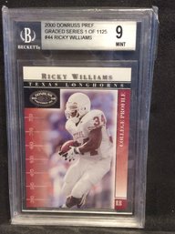 2000 Donruss Preferred Graded Series Ricky Williams Rookie BGS 9 - K