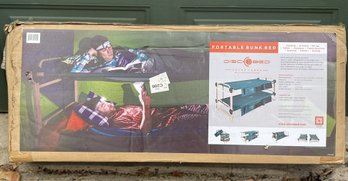 Discobed Extra Large Portable Bunk Beds W Side Organizers & Carry Cases-500lbs NIB- See Description