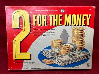 Scarce 60s Hassenfeld Bros. 2 For The Money Board Game