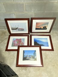 Five  Framed Scenic Photographs