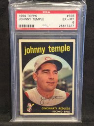 1959 Topps Johnny Temple PSA 6 - K