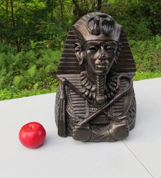 Bust Of King Tut Statue In Oil Rubbed Bronzed Finish