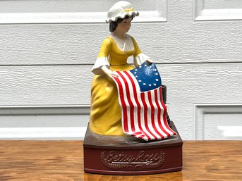 Limited Edition Cast Iron Betsy Ross Bicentennial Bank