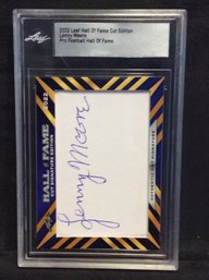 2022 Leaf Hall Of Fame Cut Edition Lenny Moore Cut Signature - K