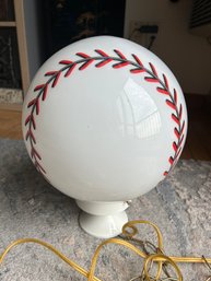 RARE Vintage Mid Century Underwriters Laboratories  Figural Baseball Hanging Light
