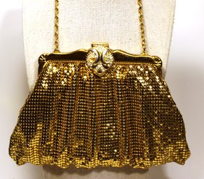 Vintage Signed Gold Mesh Whiting & Davis Ladies Purse