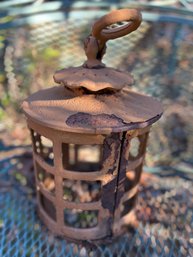 Vintage Cast Iron Chinese Garden Lantern