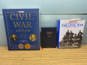 (3) Civil War Hard Cover Books.