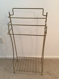 Mid Century Brass Wired Towel Rack