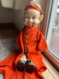 Rare 1936 IDEAL DOPEY VENTRILOQUIST DUMMY- Dwarf From Disney's Snow White- 22' Tall Composition